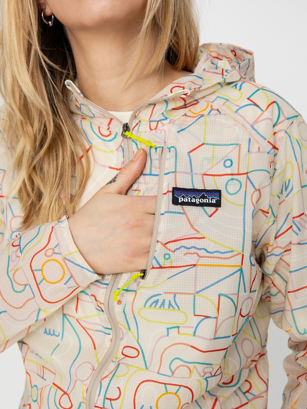 NWOT Patagonia Houdini Jacket Multicolor Lose Yourself Outline:Pumice - XXL